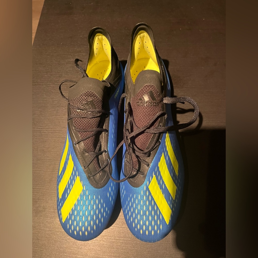 Adidas X 18.1 FG Energy Mode men’s soccer cleats (size: US 9)